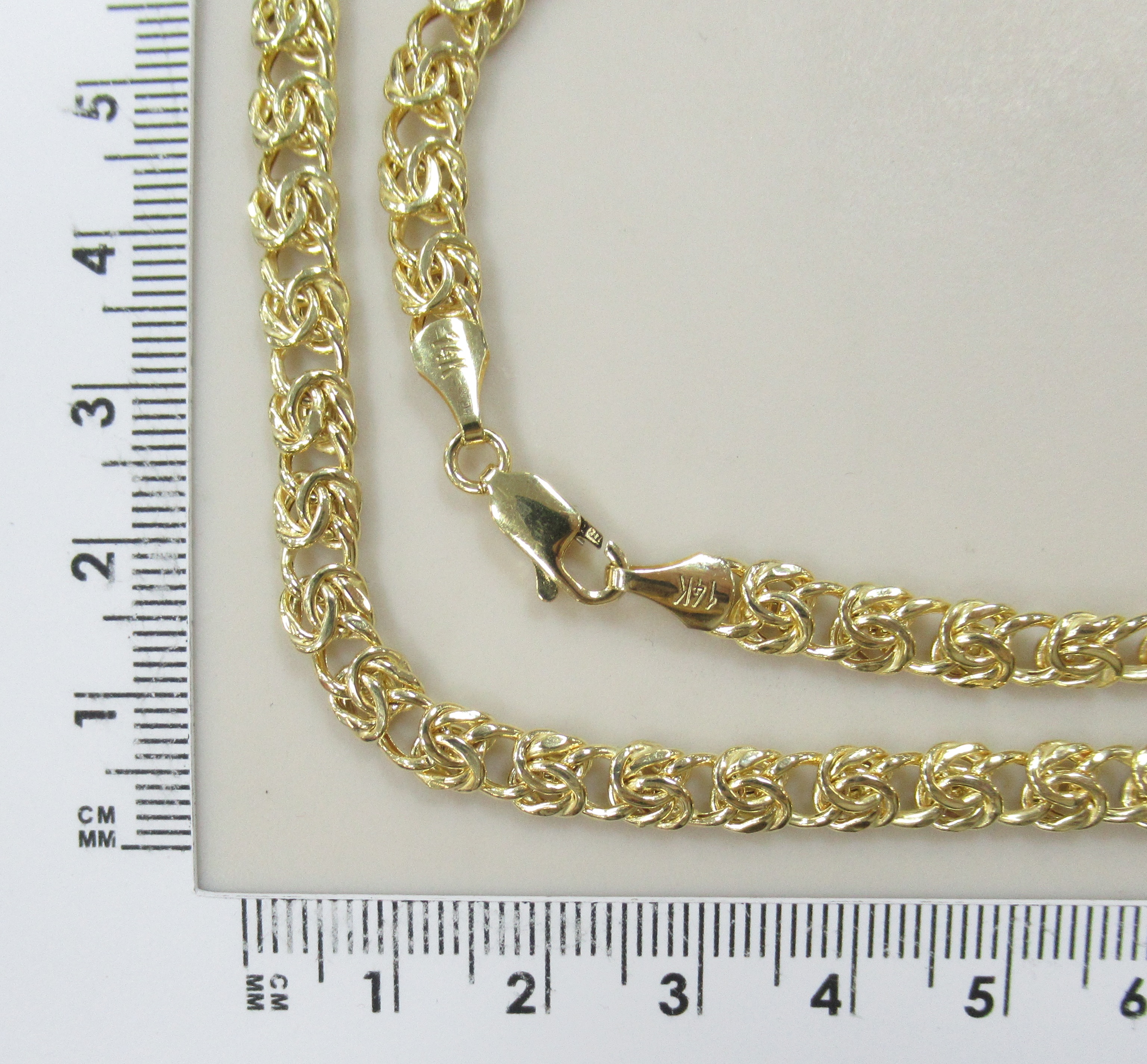 Цепь и желтого золота плетение "Фантазийное"